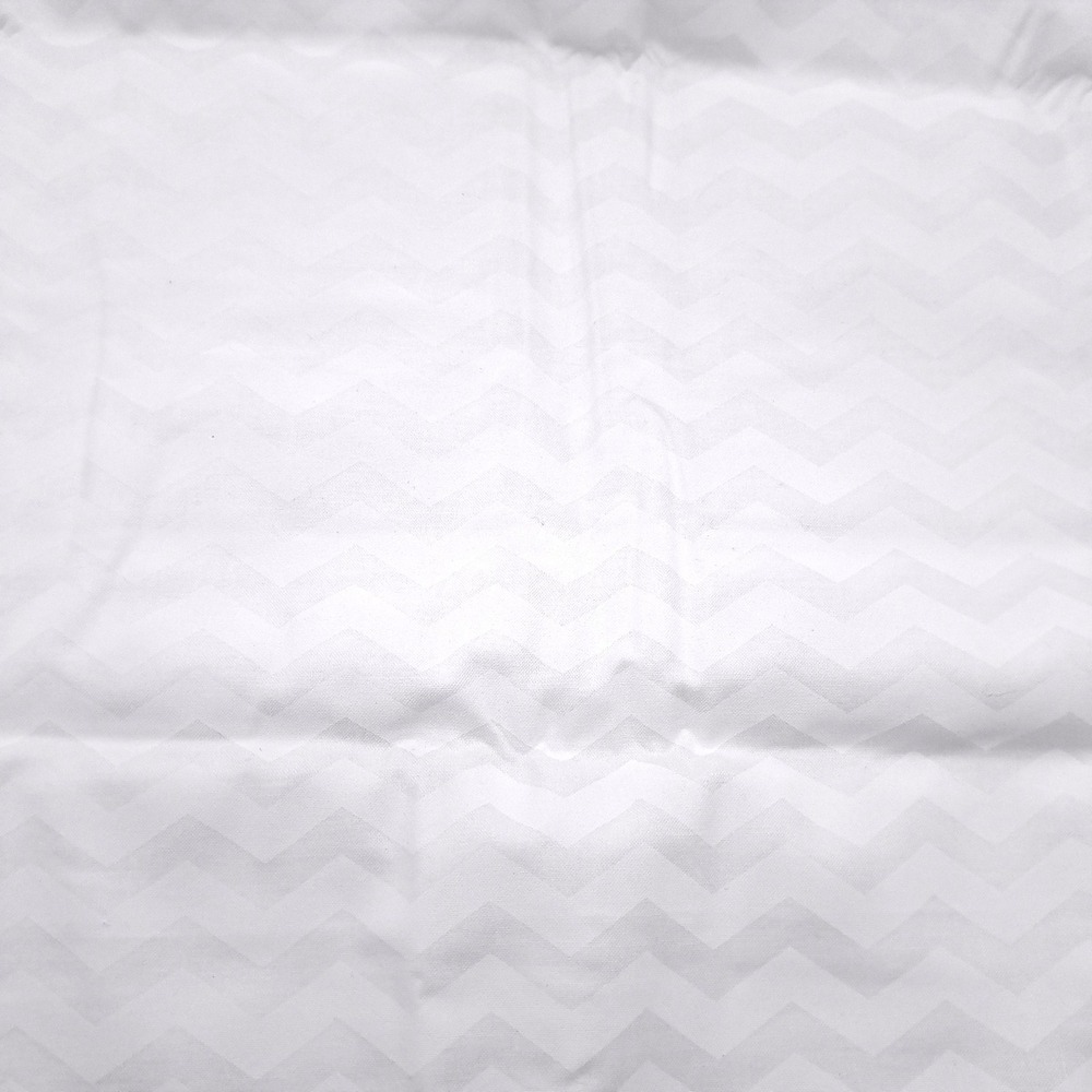 Joann Fabrics Home Decor Fabric‎ 1.75 Yards White Chevron Tone on Tone Cotton